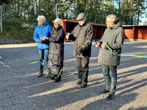 Invigning av ny återvinningscentral på Ingmarsö